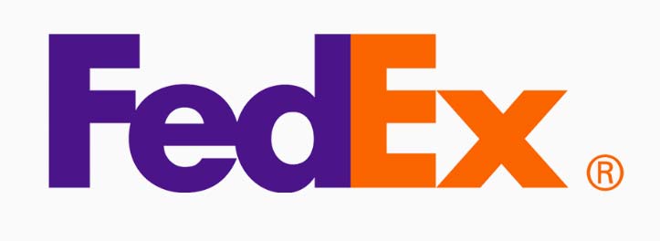 FedEx Logo mit negativem Raum
